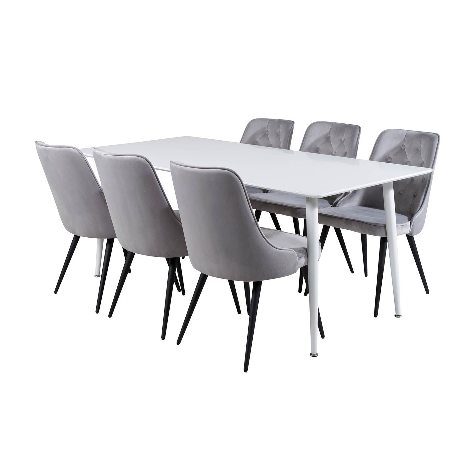 Matgrupp Venture Home Pobbie med 6 Vera Stolar