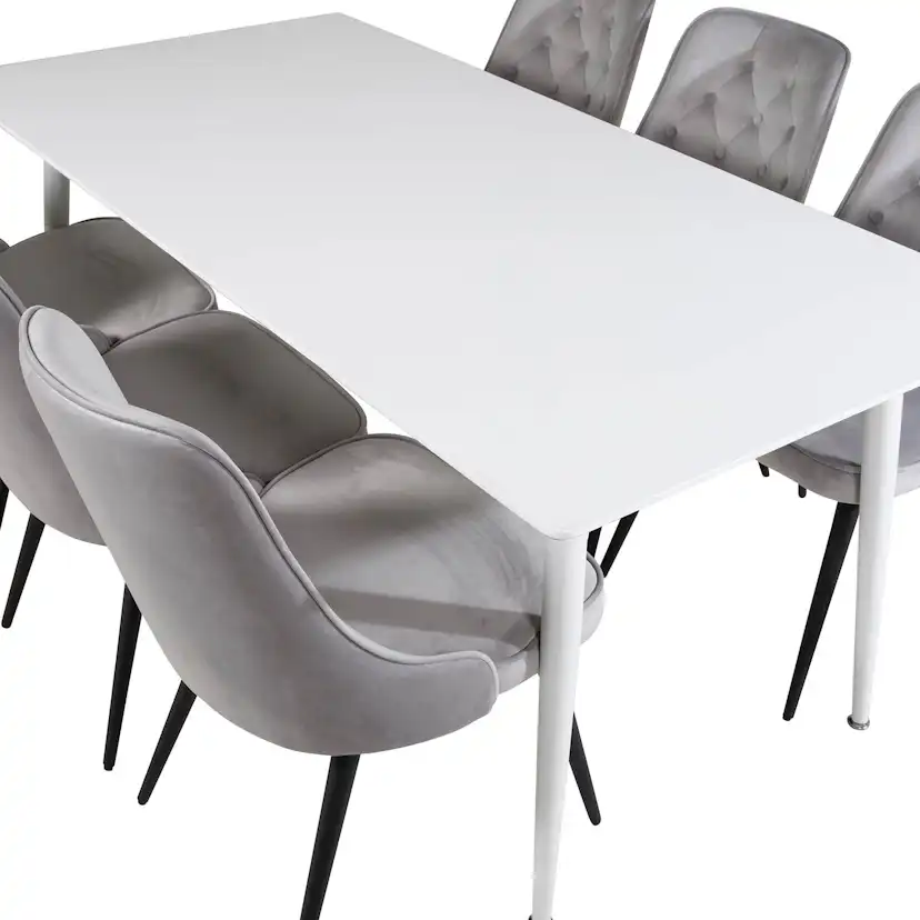 Matgrupp Venture Home Pobbie med 6 Vera Stolar