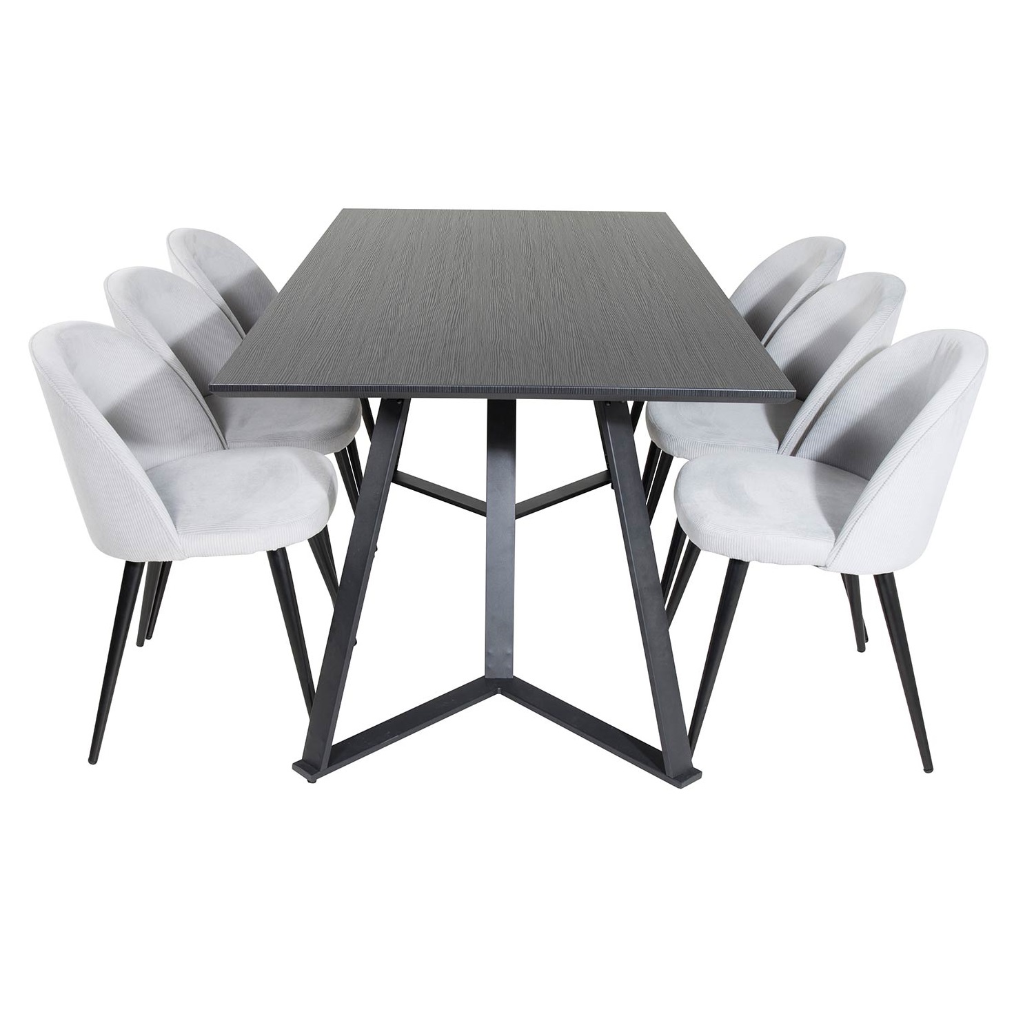 Matgrupp Venture Home Madde med 6 Valentina Stolar Manchester