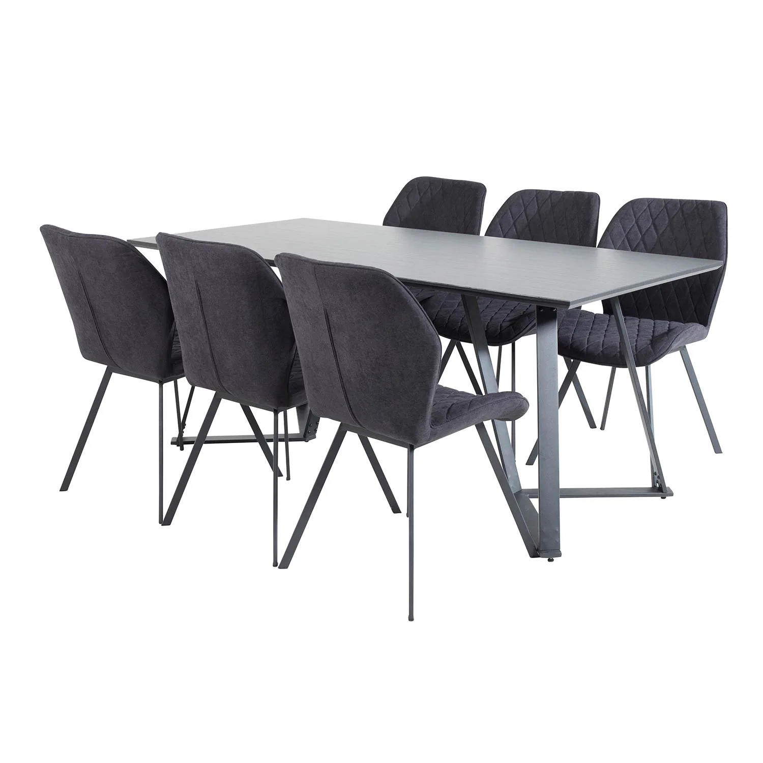 Matgrupp Venture Home Madde med 6 Geneva Stolar