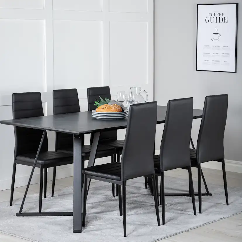 Matgrupp Venture Home Madde med 6 Sly Stolar