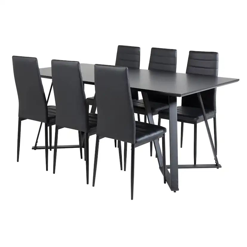 Matgrupp Venture Home Madde med 6 Sly Stolar