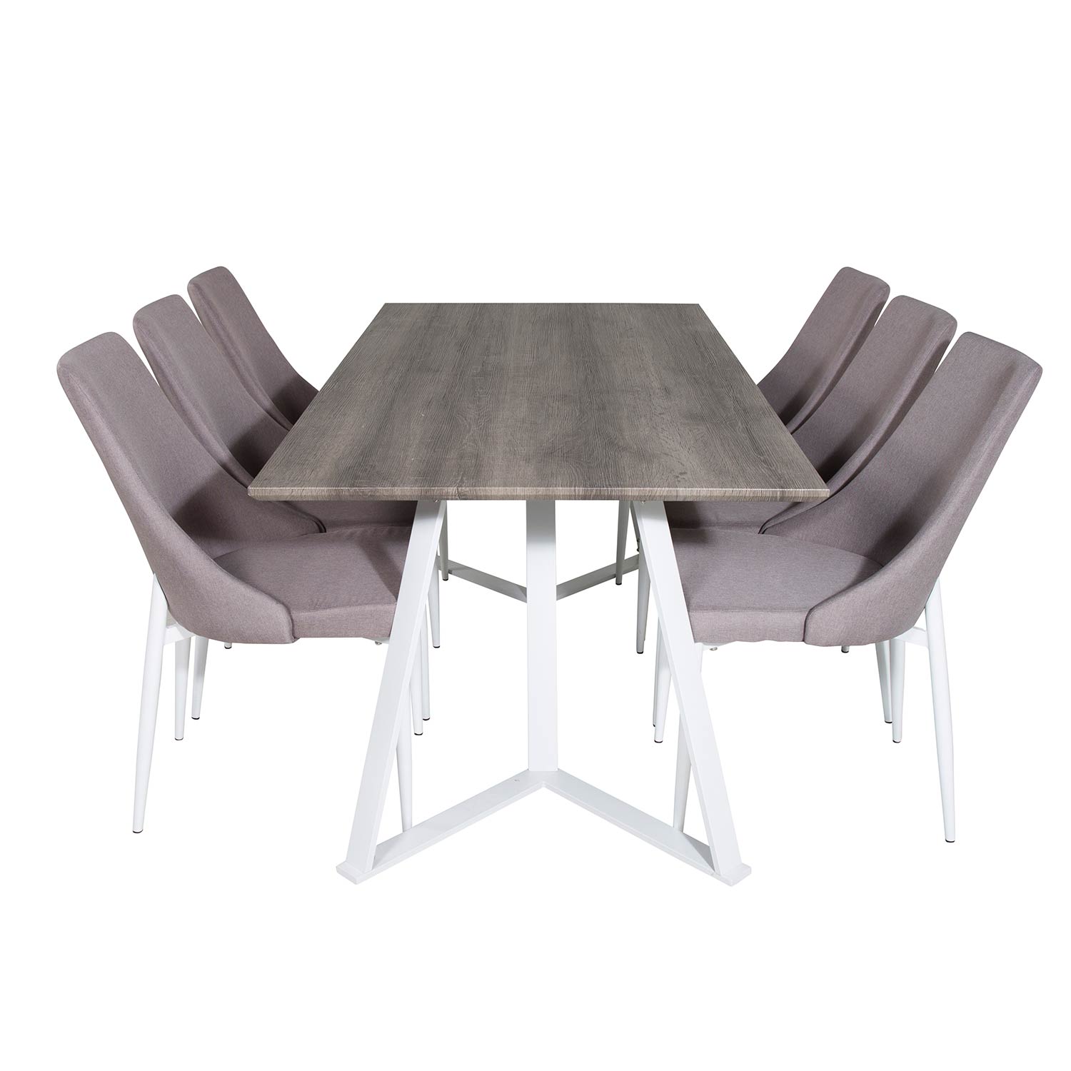 Matgrupp Venture Home Madde med 6 Laura Stolar Polyestertyg