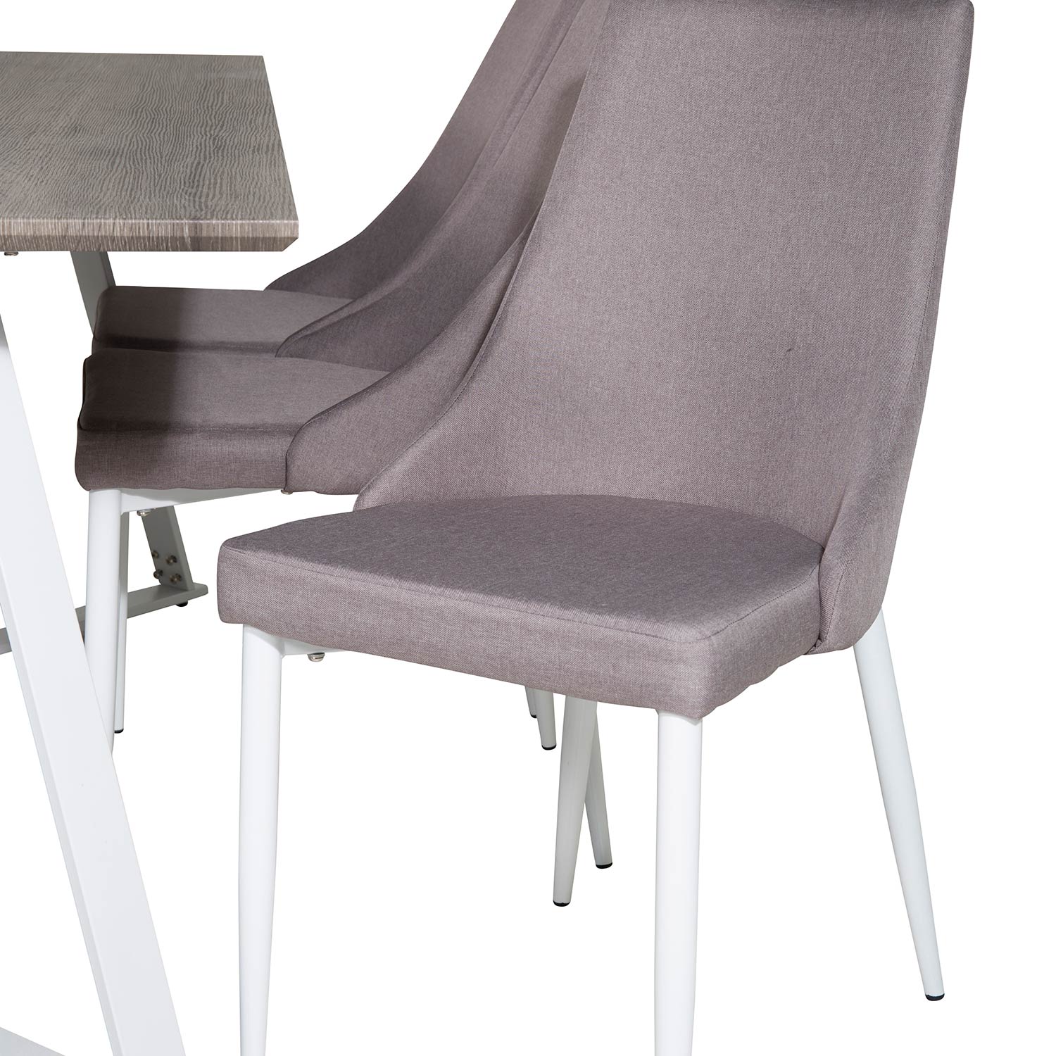 Matgrupp Venture Home Madde med 6 Laura Stolar Polyestertyg