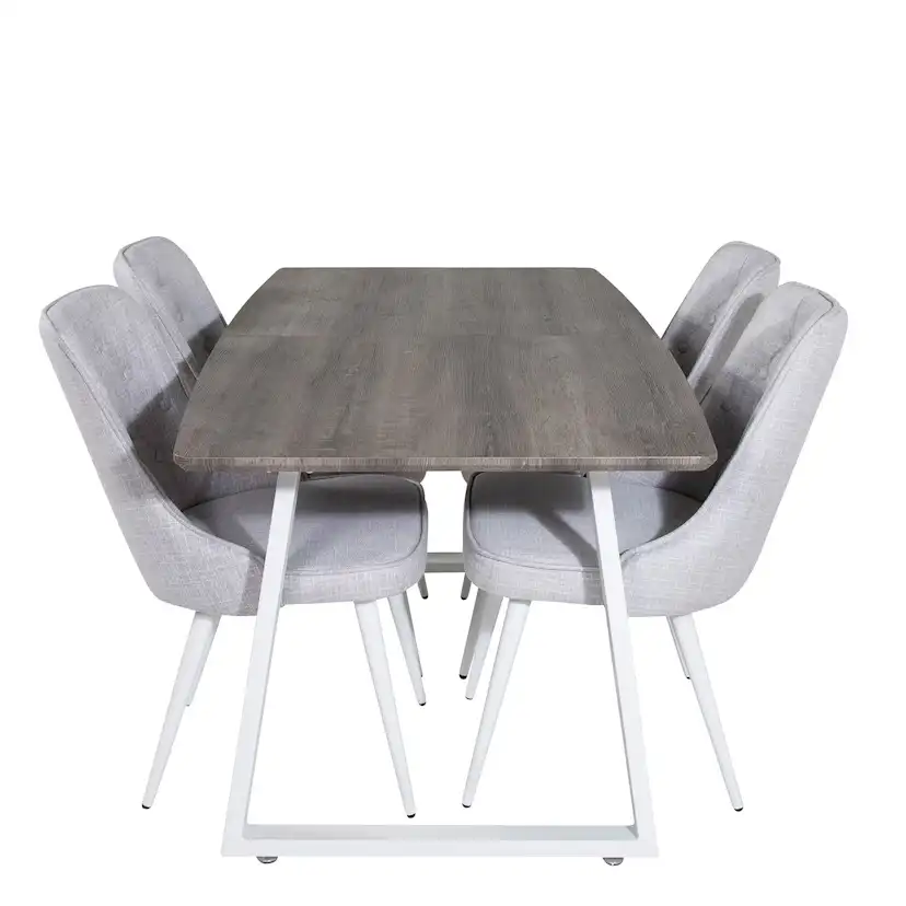 Matgrupp Venture Home Ina med 4 Vera Stolar Polyestertyg