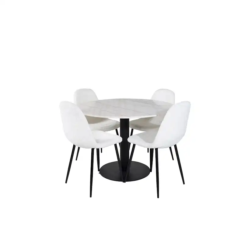 Matgrupp Venture Home Estelle med 4 Pooya Stolar PolyEstelletyg