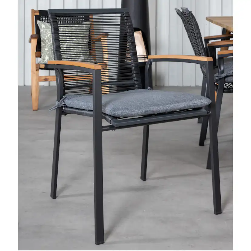 Matgrupp Utomhus Venture Home Julle med 6 Darri Trädgårdsstolar