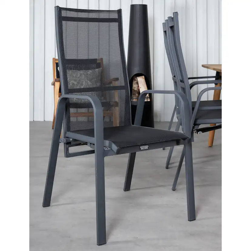 Matgrupp Utomhus Venture Home Julle med 6 Cubb Recliner Trädgårdsstolar