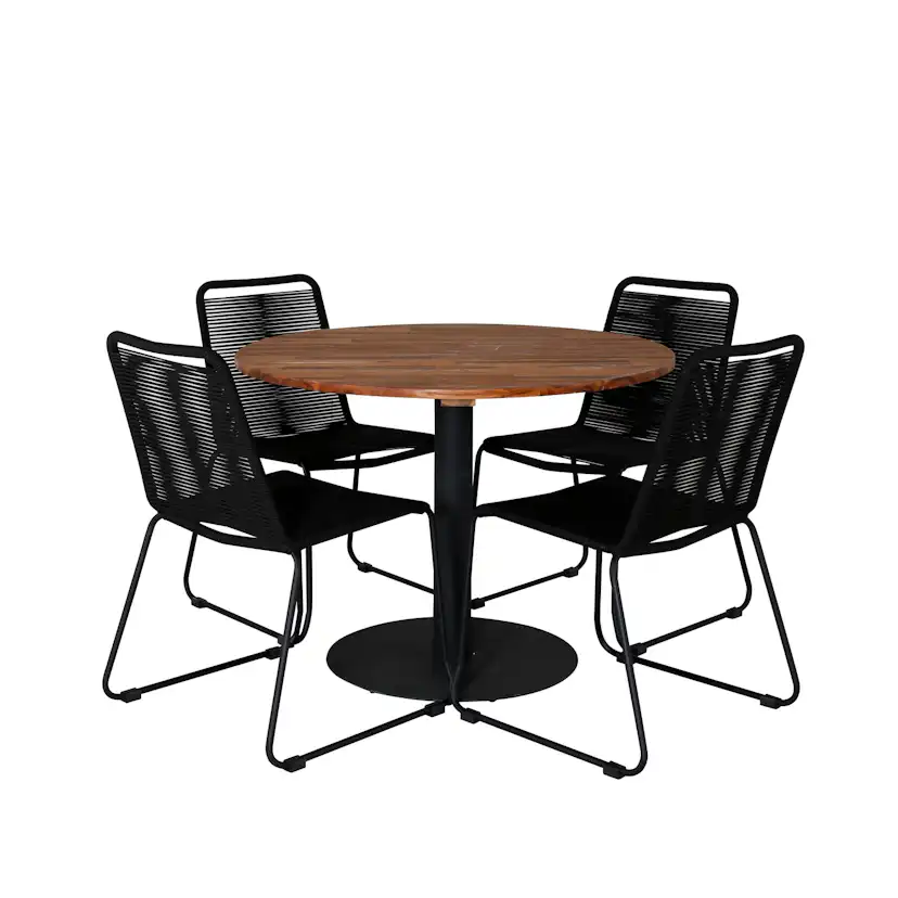 Matgrupp Venture Home Cot med 4 Lindos Stolar