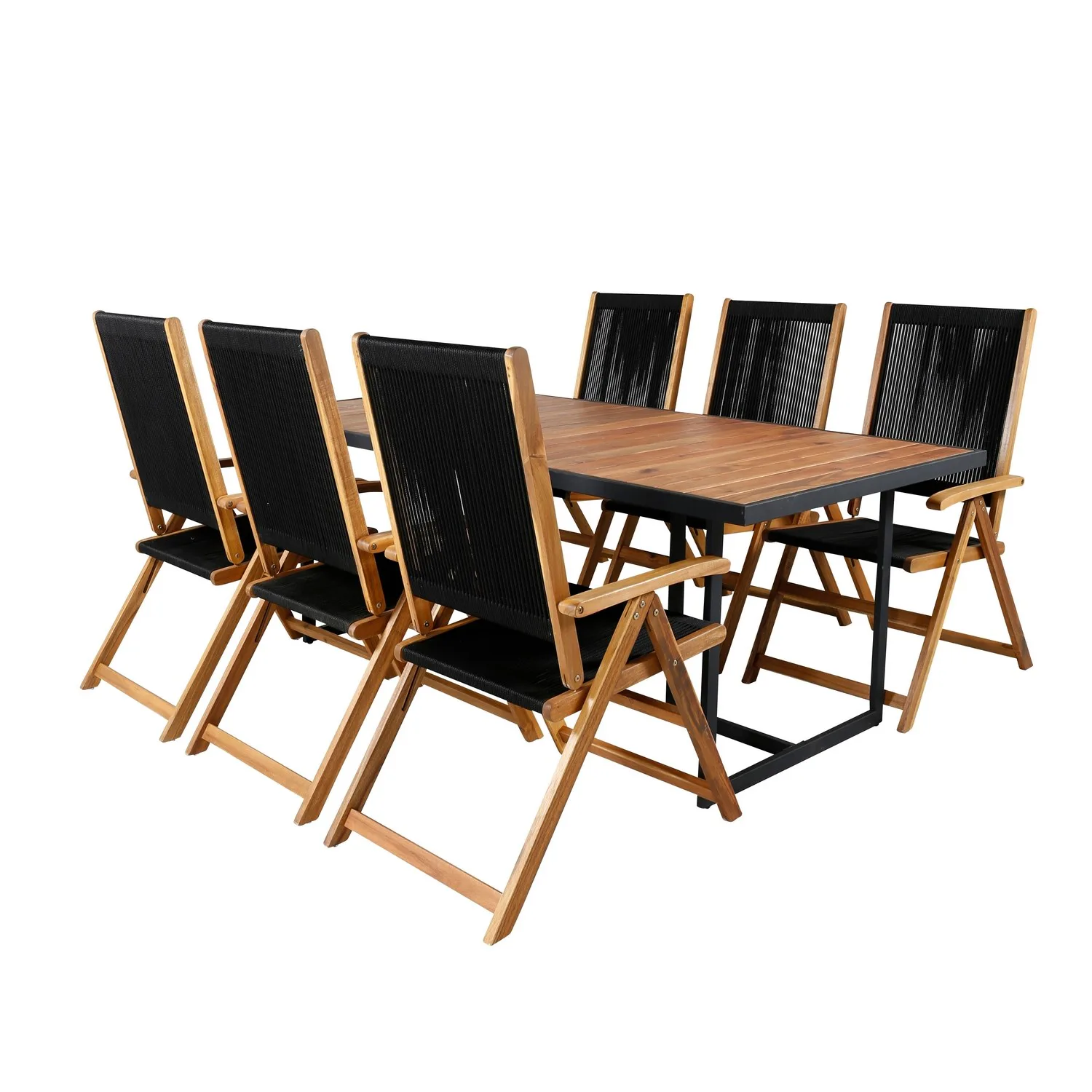 Matgrupp Venture Home King med 6 Lumi Vikbara Matstolar