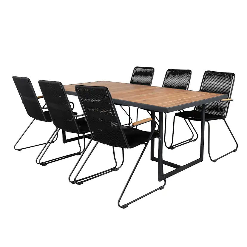 Matgrupp Venture Home King med 6 Billy Karmstolar