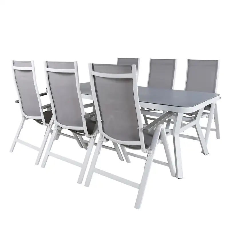 Matgrupp Utomhus Venture Home Virya 160x90 med 6 Albany PositionsTrädgårdsstolar