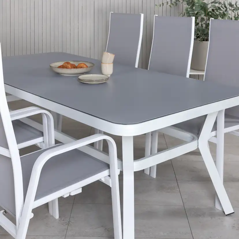 Matgrupp Utomhus Venture Home Virya 160x90 med 6 Copacabana ReclinerTrädgårdsstolar