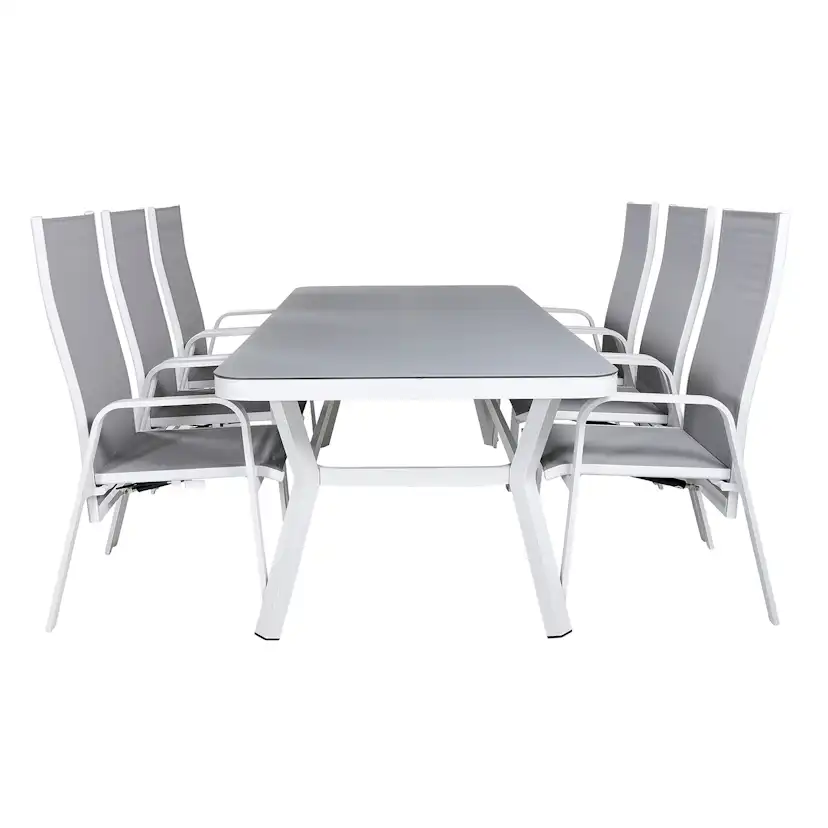 Matgrupp Utomhus Venture Home Virya 160x90 med 6 Copacabana ReclinerTrädgårdsstolar