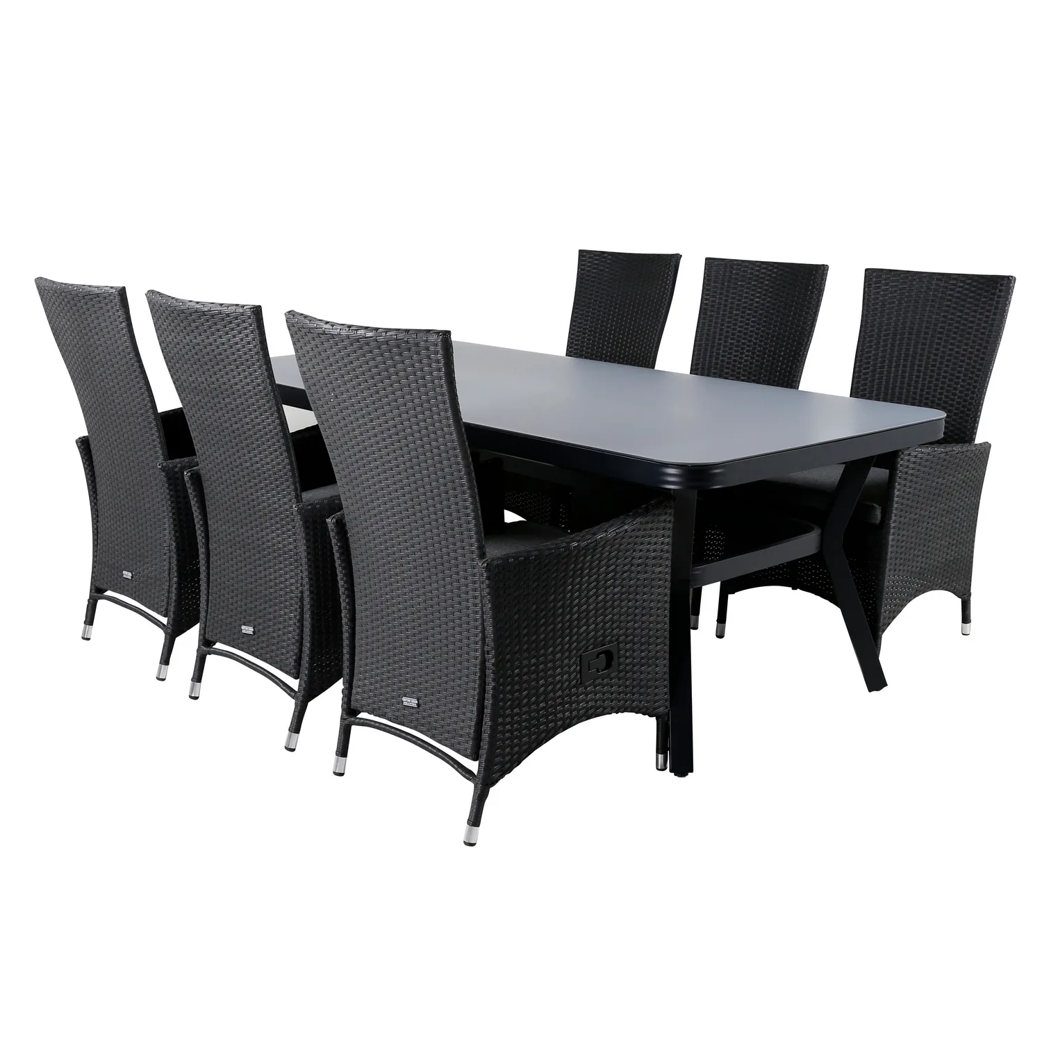 Matgrupp Utomhus Venture Home Vyn med 6 Pam Trädgårdsstolar