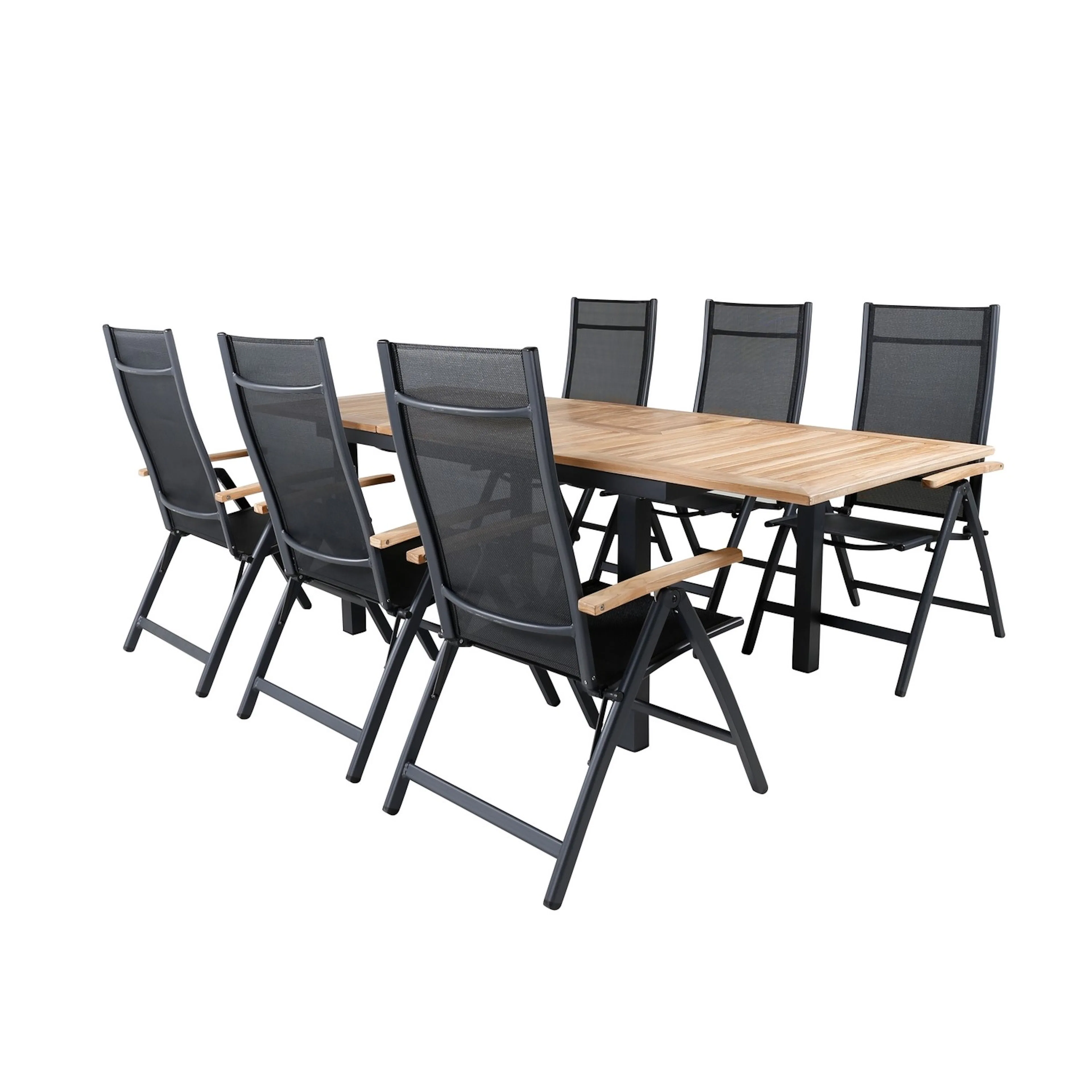 Matgrupp Utomhus Venture Home Perla 152 med 6 Perla PositionsTrädgårdsstolar