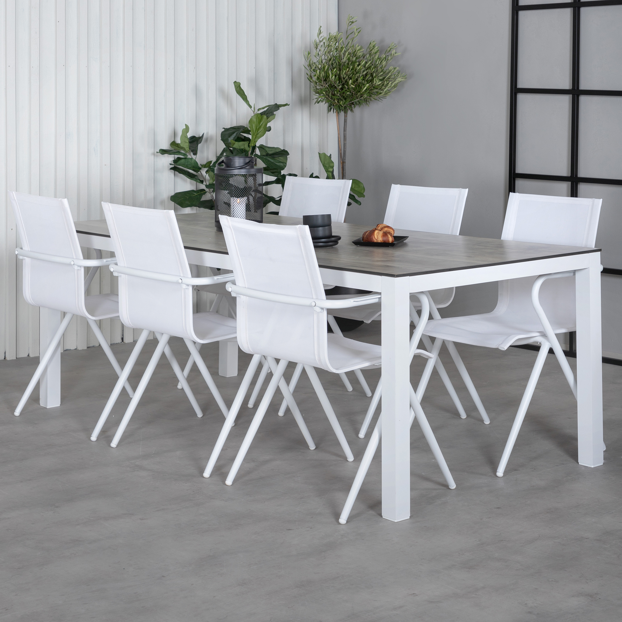 Matgrupp Utomhus Venture Home Llama med 6 Act Trädgårdsstolar