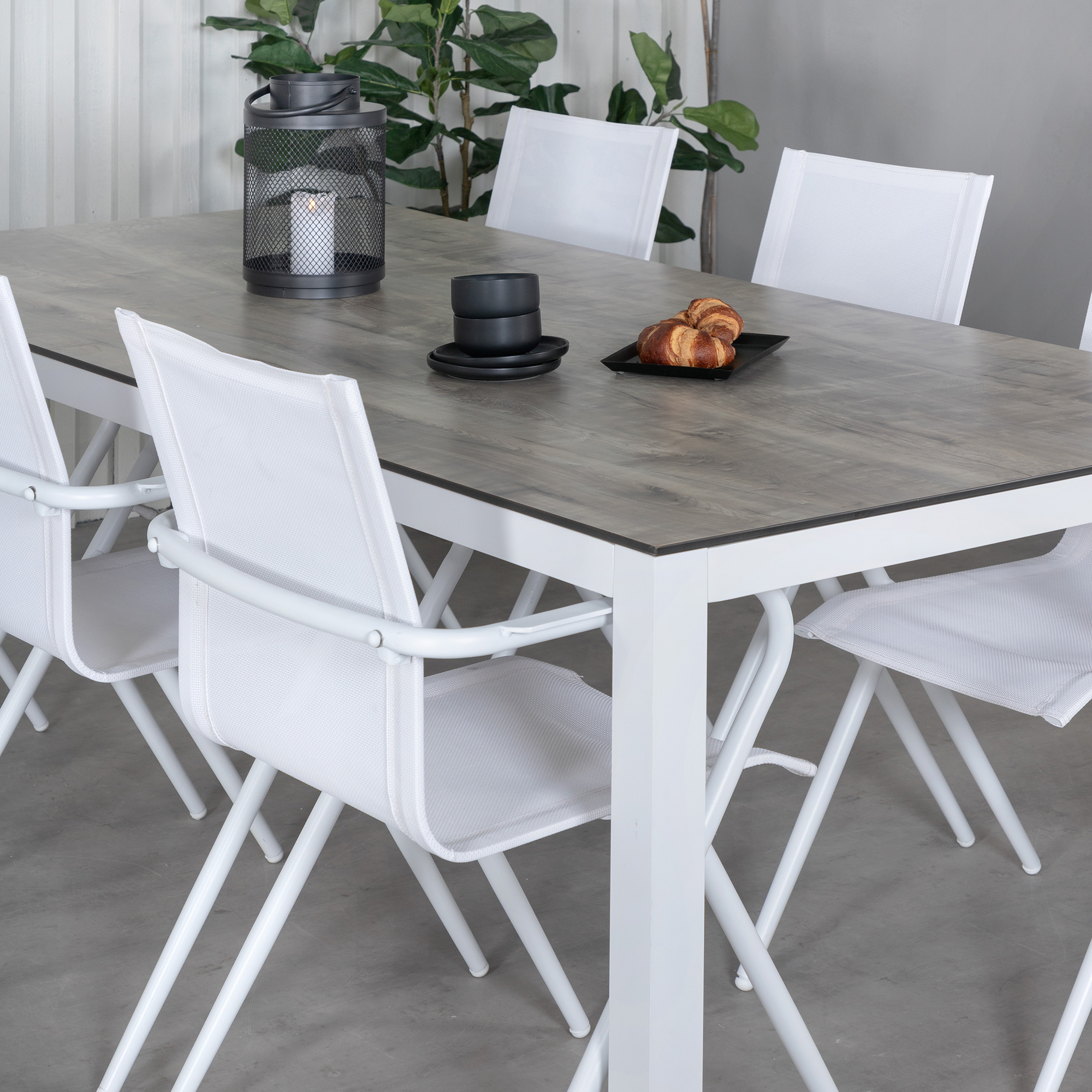 Matgrupp Utomhus Venture Home Llama med 6 Act Trädgårdsstolar