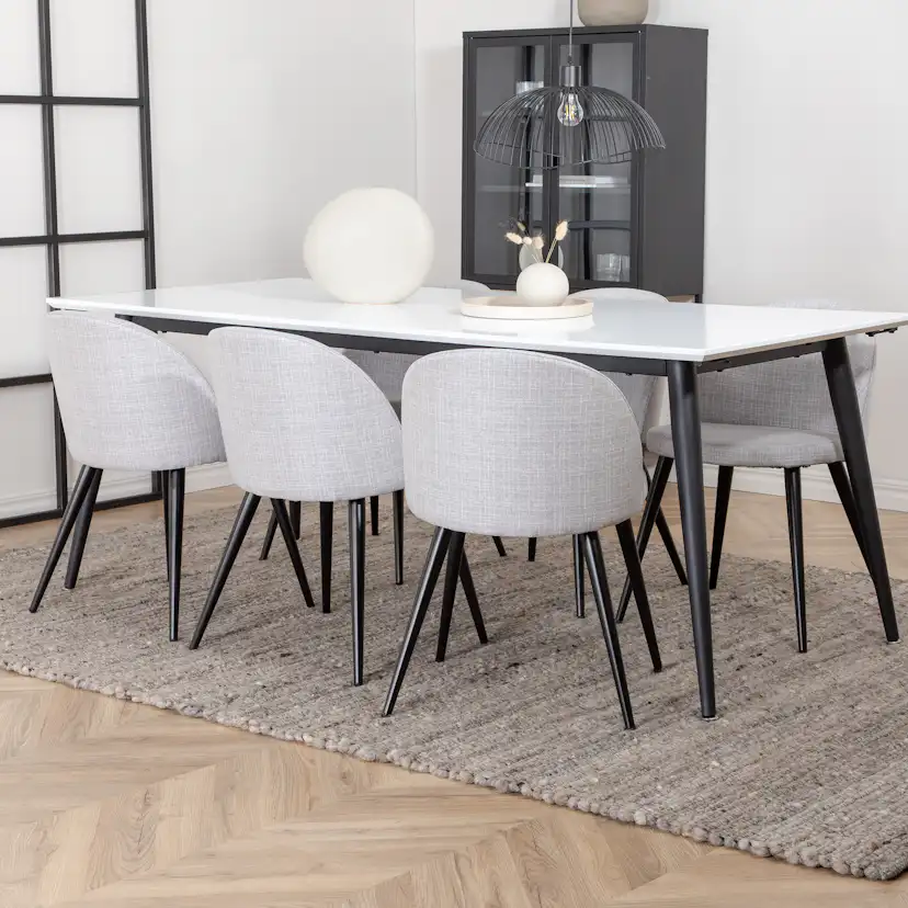 Matgrupp Venture Home Jolie med 6 Valentina Stolar