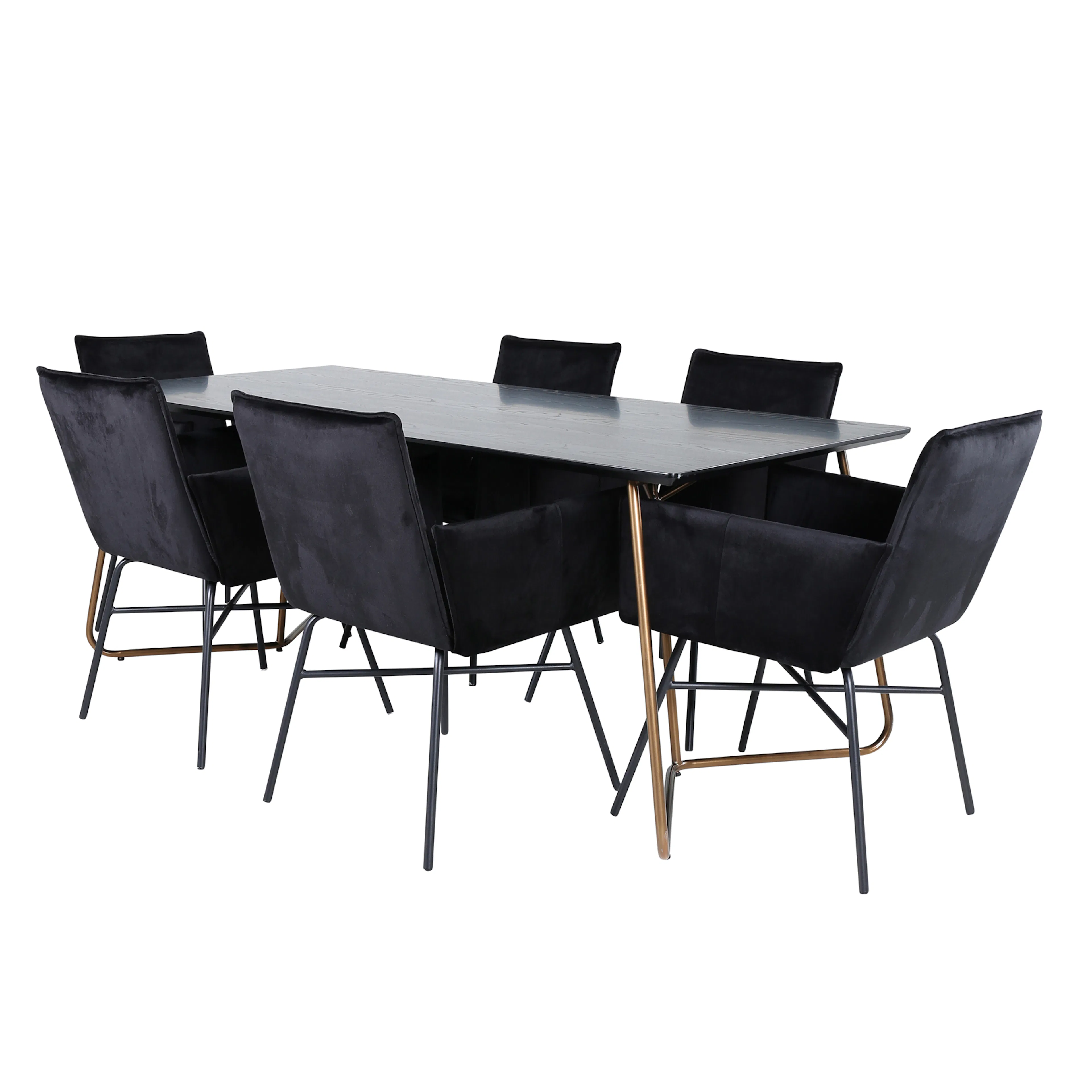 Matgrupp Venture Home Annika Koppar med 6 Annika Stolar