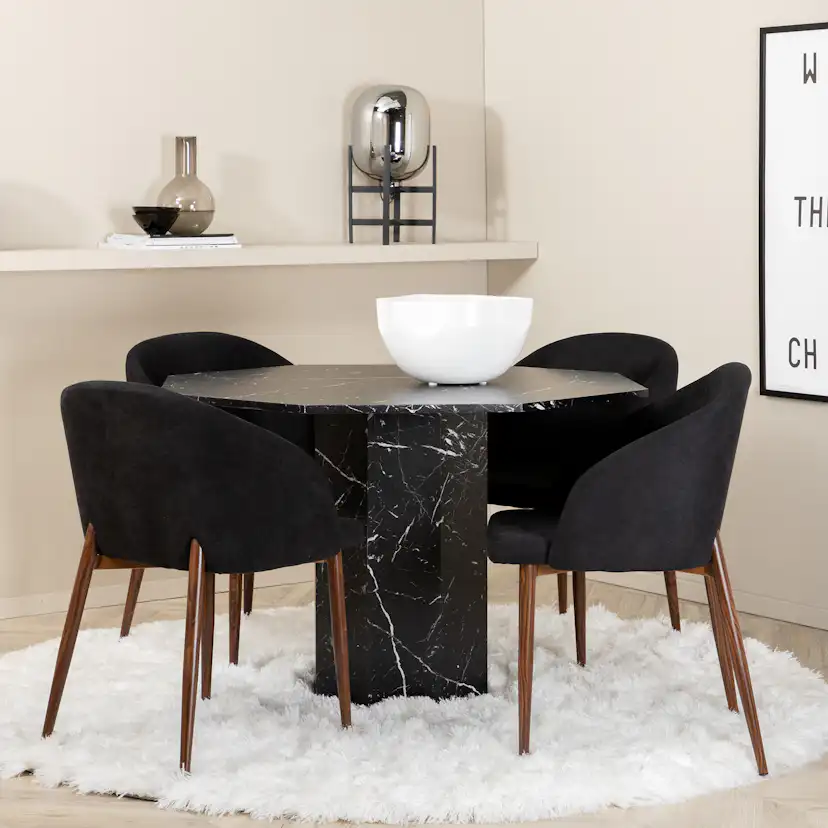 Matgrupp Venture Home Monte Carlo Rund med 4 Archie Stolar