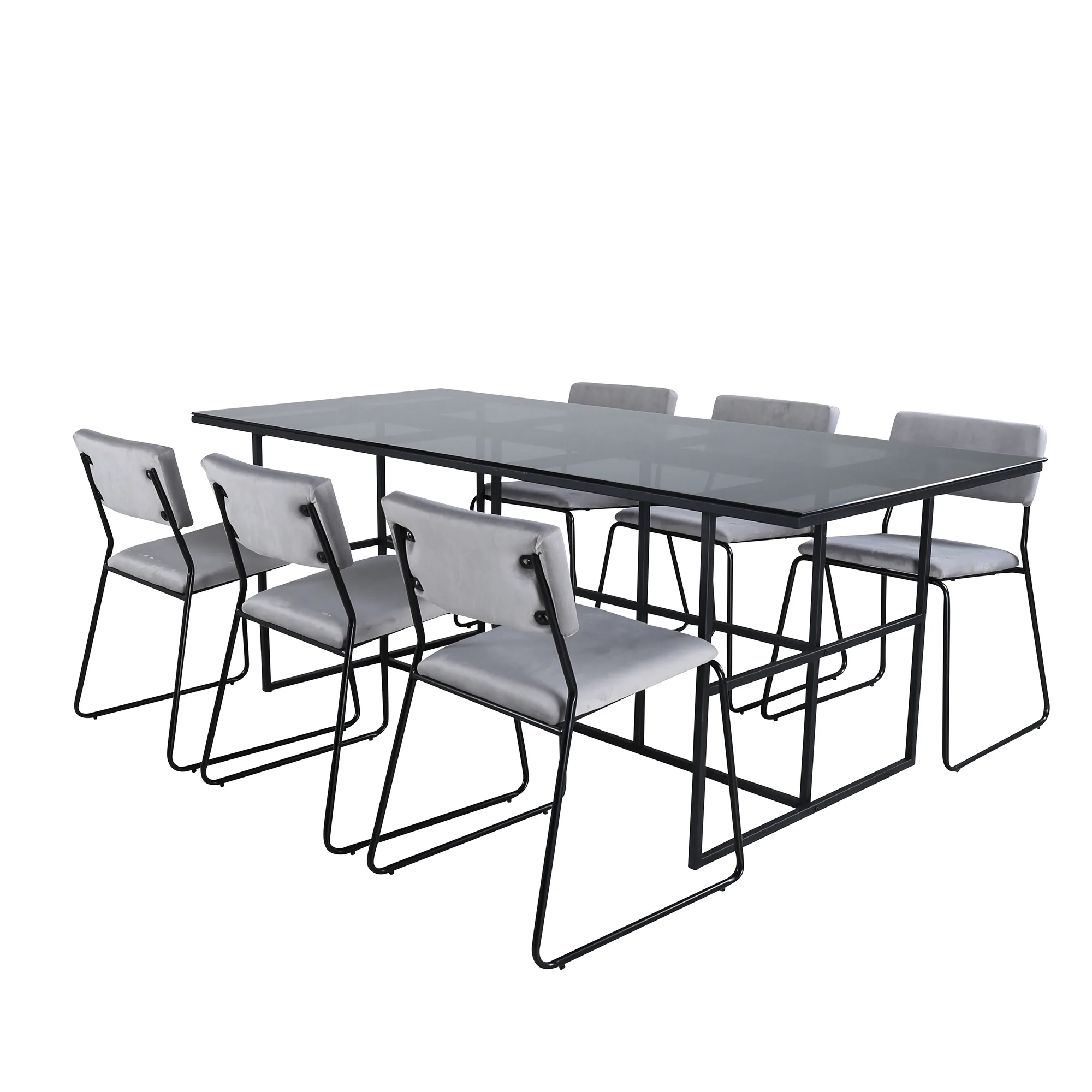 Matgrupp Venture Home Lund med 6 Kungshamn Stolar