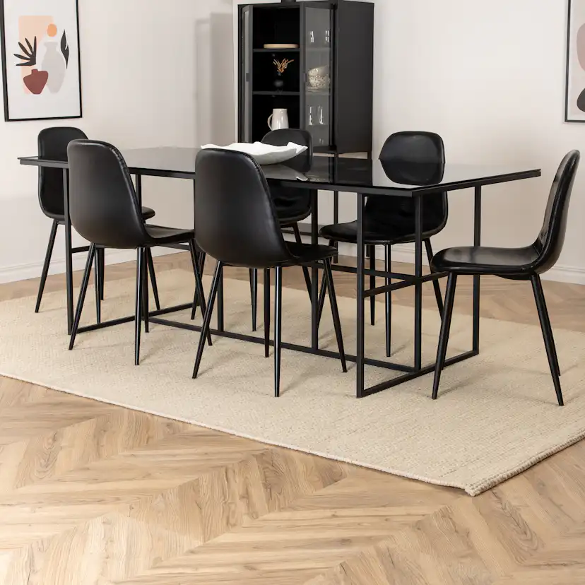 Matgrupp Venture Home Lund med 6 Pobbie Stolar