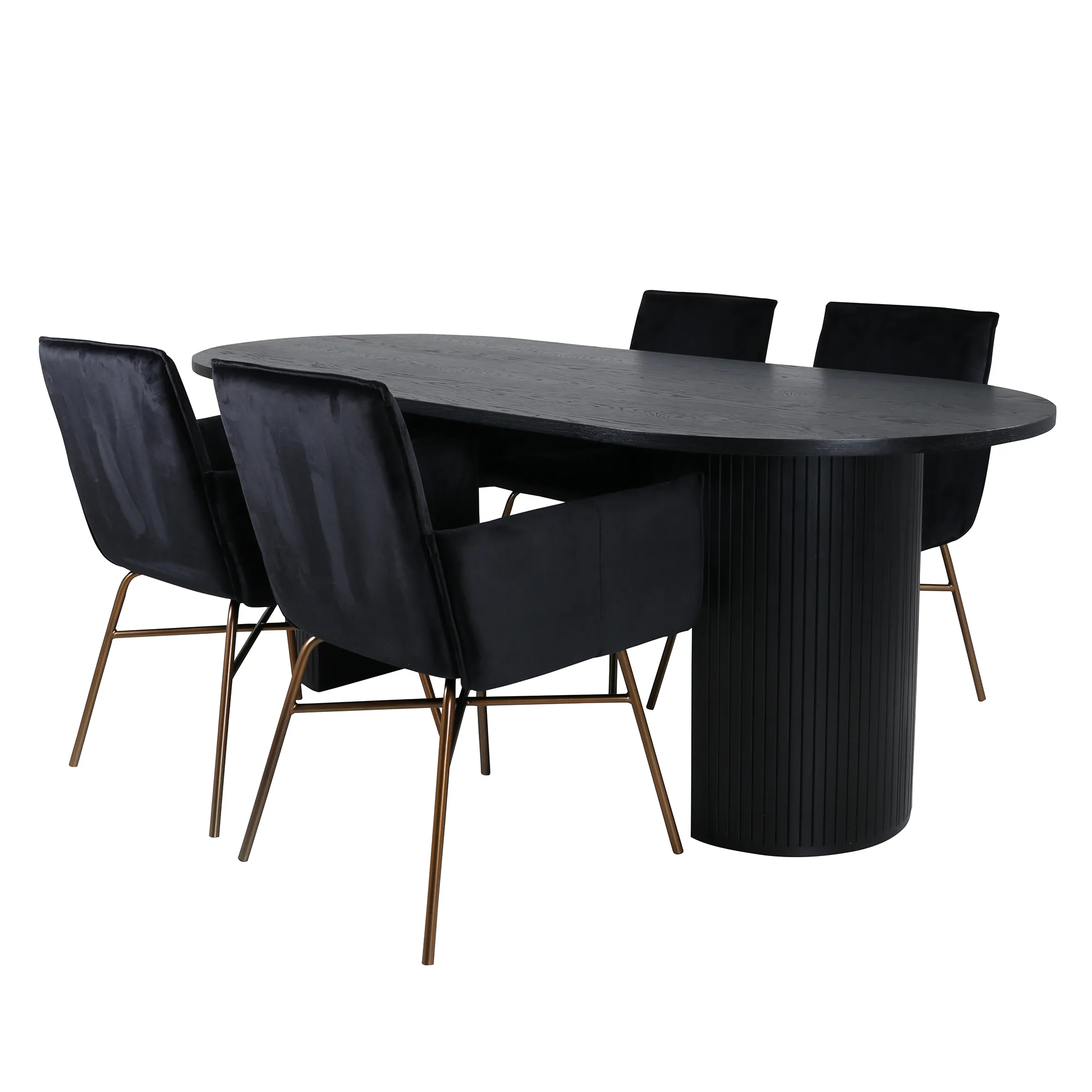 Matgrupp Venture Home Bianca med 4 Annika Stolar