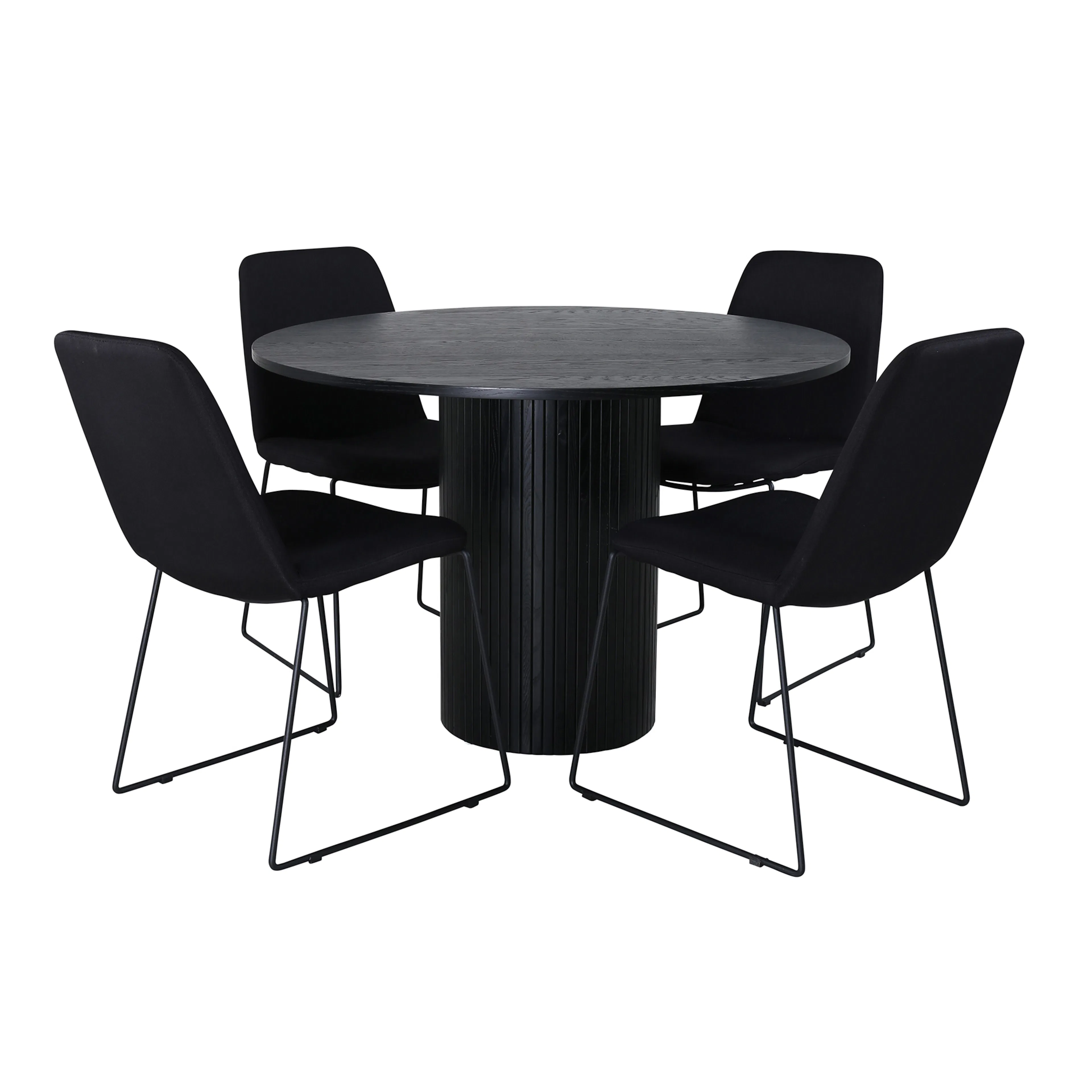 Matgrupp Venture Home Bianca Rund med 4 Muscot Stolar