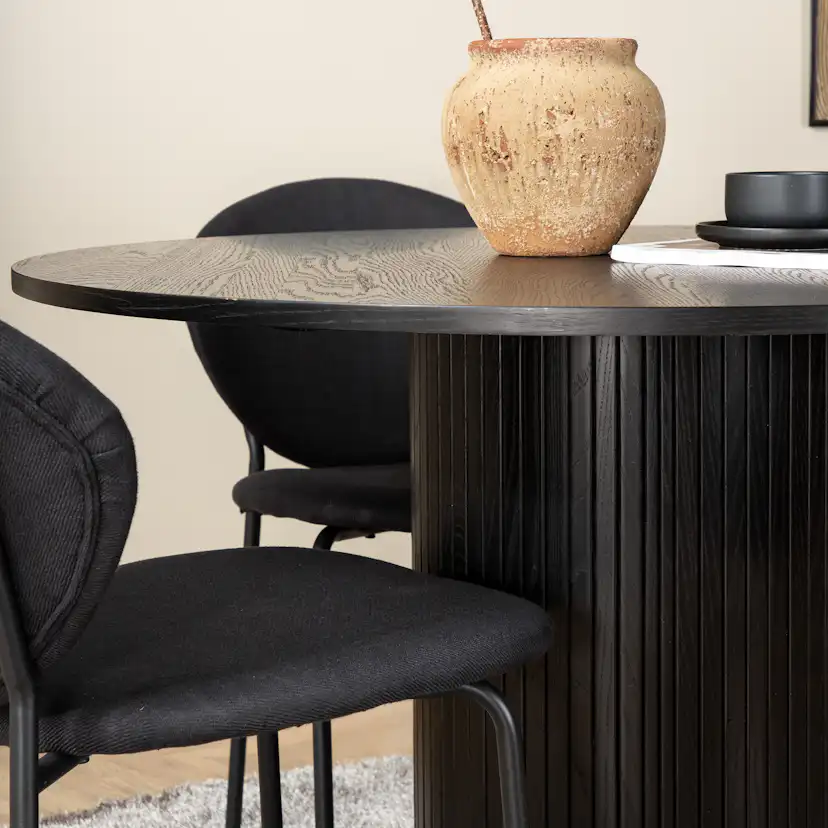 Matgrupp Venture Home Bianca Rund med 4 Valor Stolar