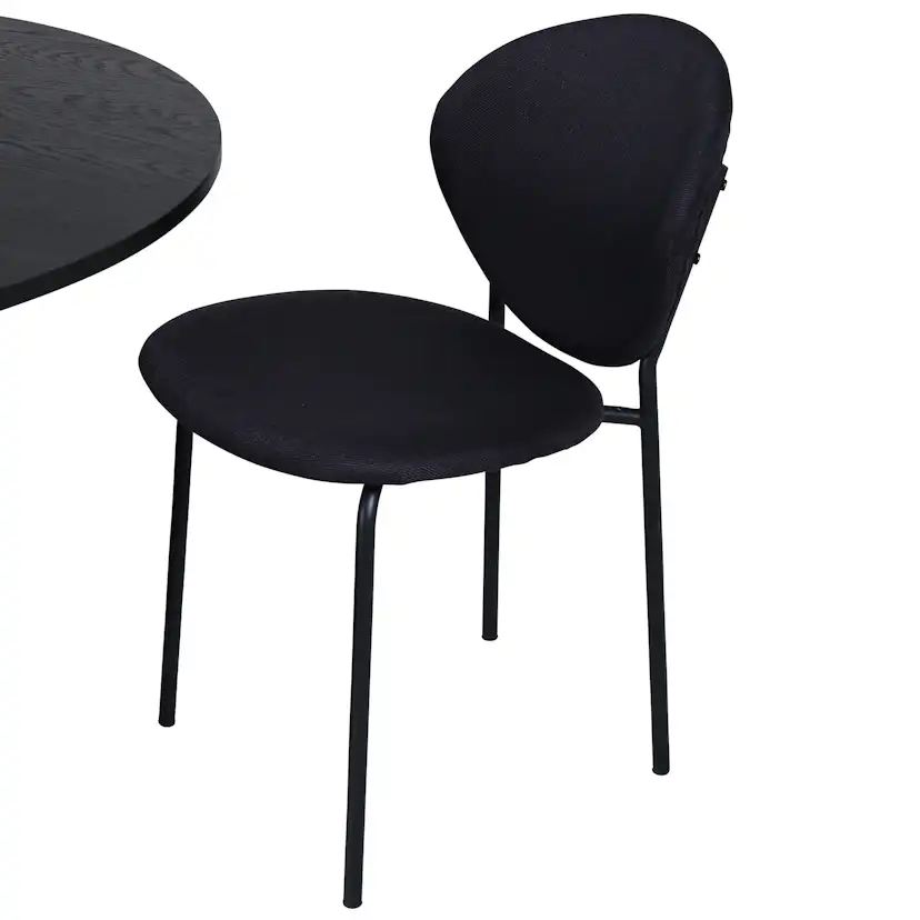 Matgrupp Venture Home Bianca Rund med 4 Valor Stolar