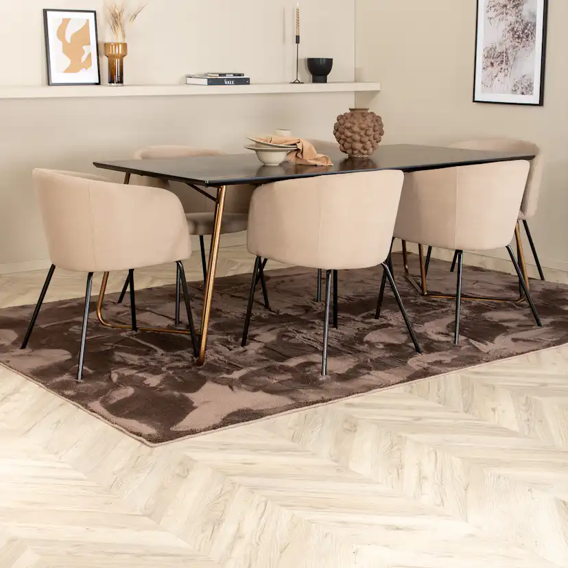 Matgrupp Venture Home Annika med 6 Bergen Stolar Polyester