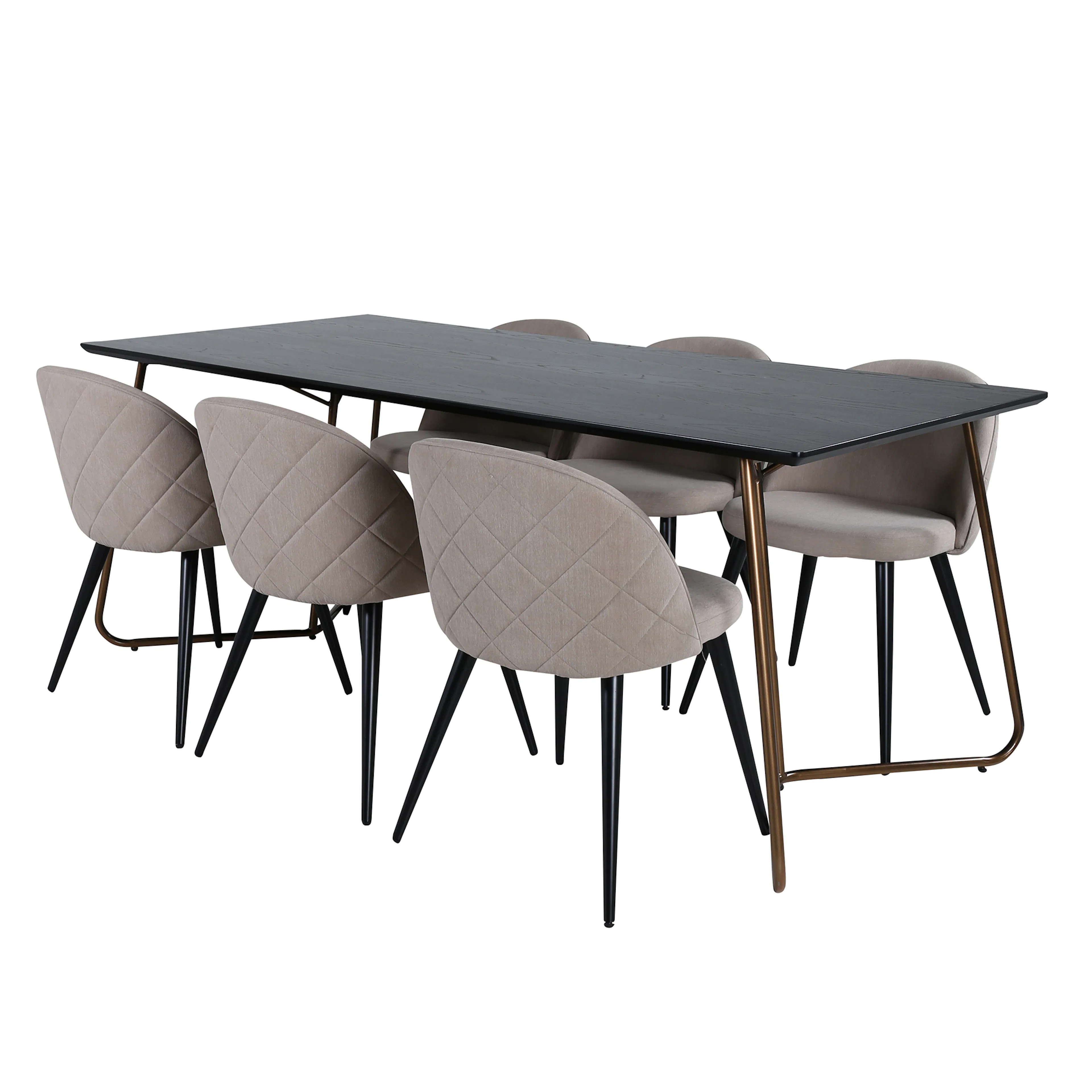 Matgrupp Venture Home Annika med 6 Valentina Stitcthes Stolar