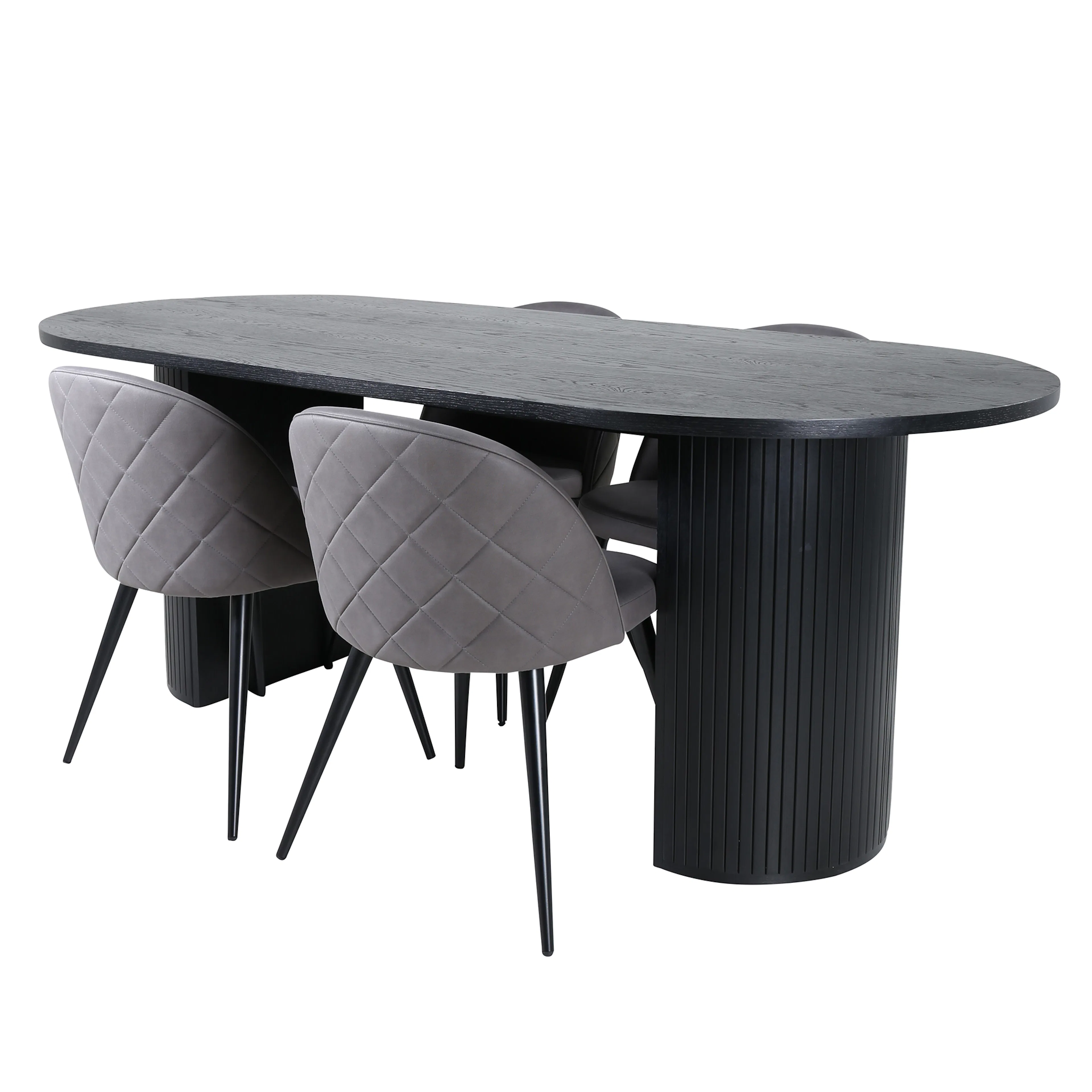 Matgrupp Venture Home Bianca med 4 Valentina Stitcthes Stolar