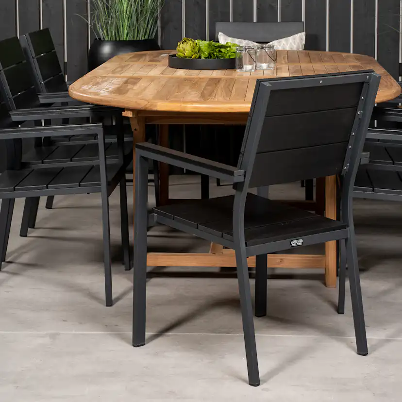 Matgrupp Utomhus Venture Home Kenya 180-240x120 Teak med 8 Levels KarmTrädgårdsstolar