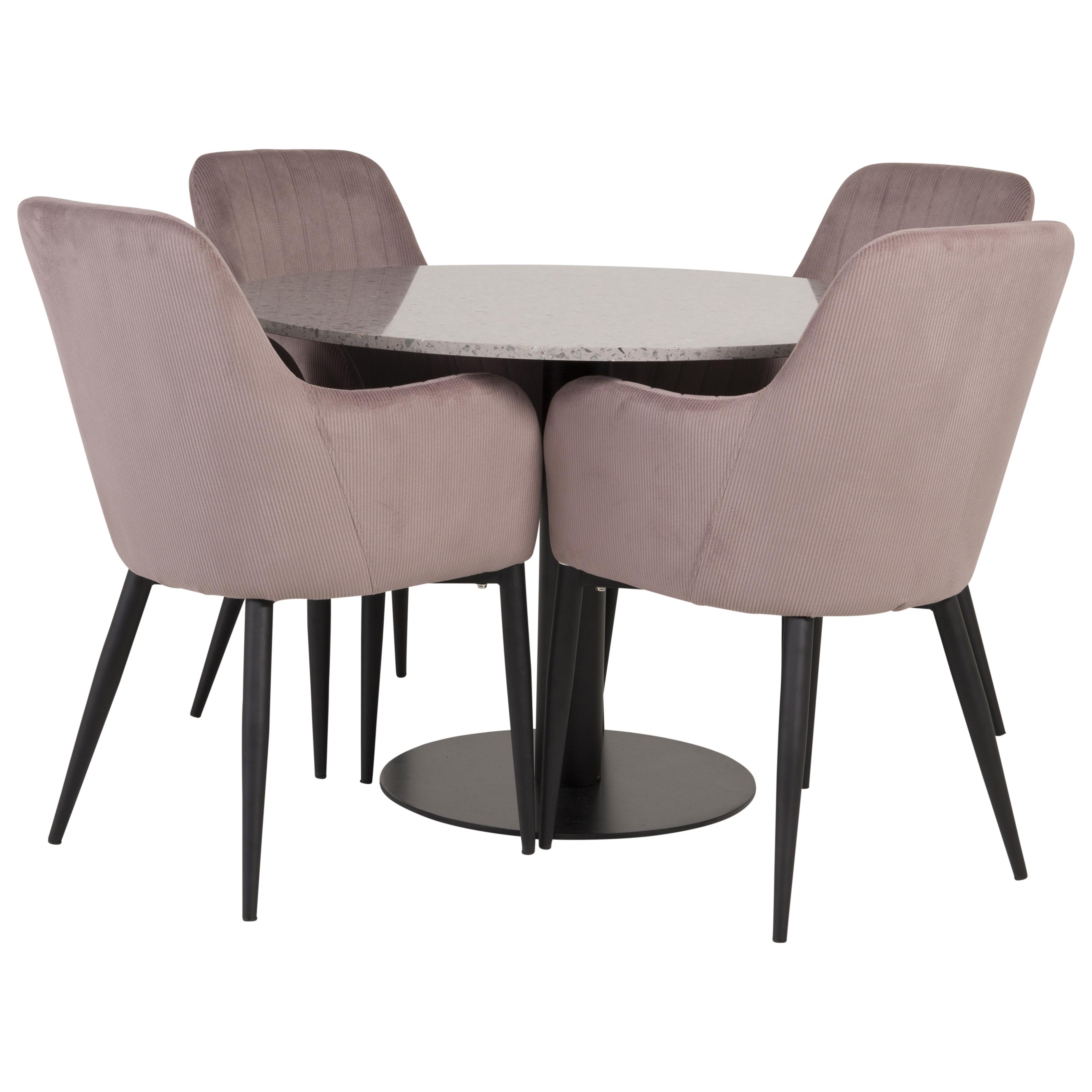 Matgrupp Sky Furniture Roxanna Grå Bord med 4 Corina Stolar Matgrupp Sky Furniture Roxanna Vit Bord med 4 Corina Stolar