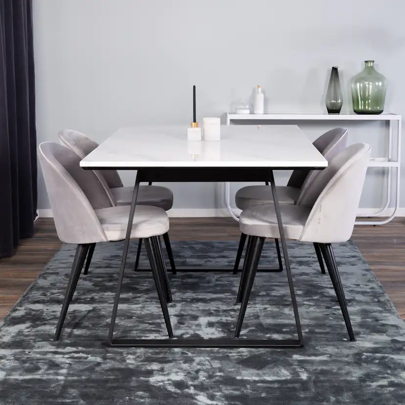 Matgrupp Venture Home Estelle med 4 Valentina Stolar