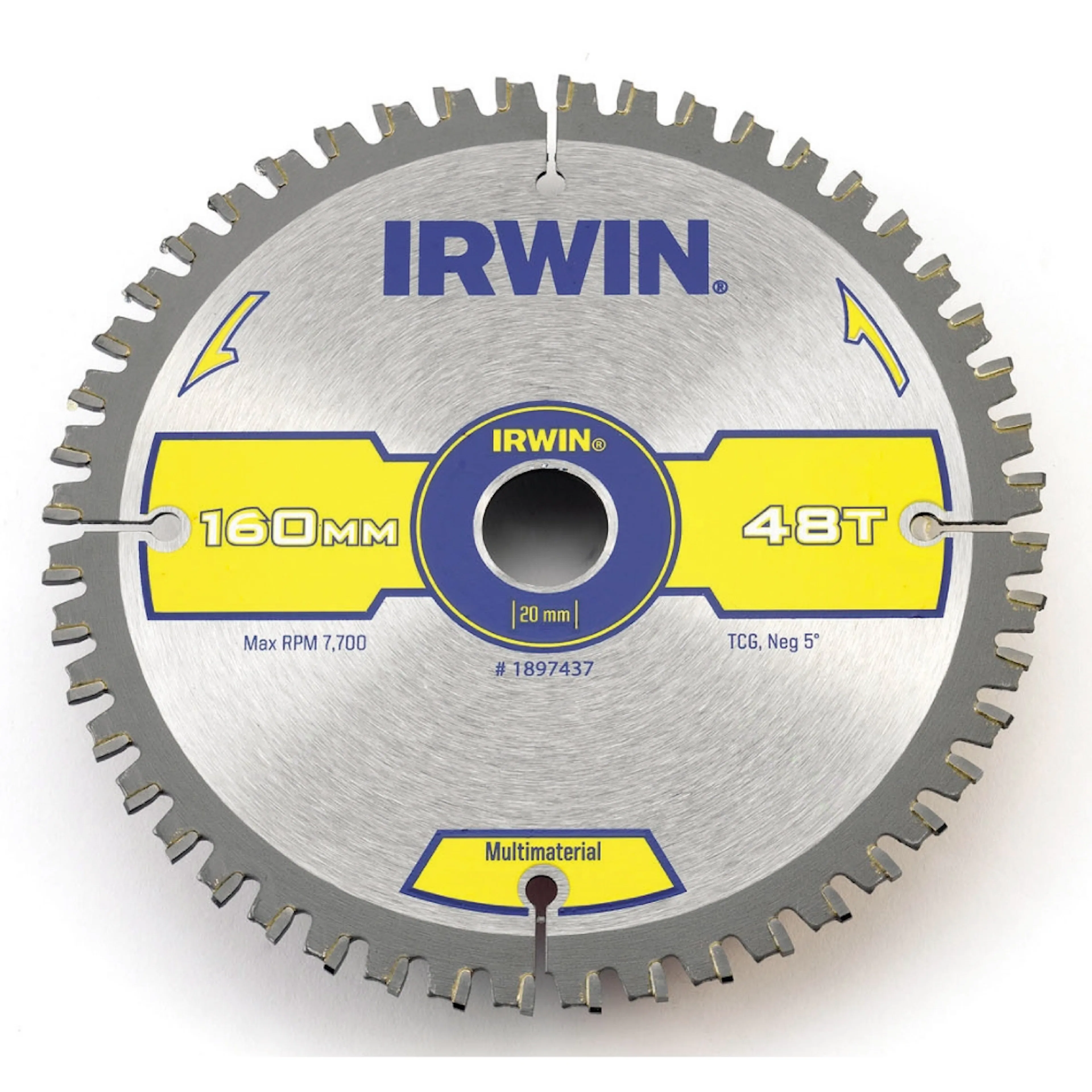 Sågklinga Irwin 160x20/16mm 48t 2,4mm Multi