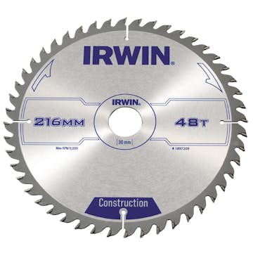 Sågklinga Irwin 216x30mm 48t 2,5mm