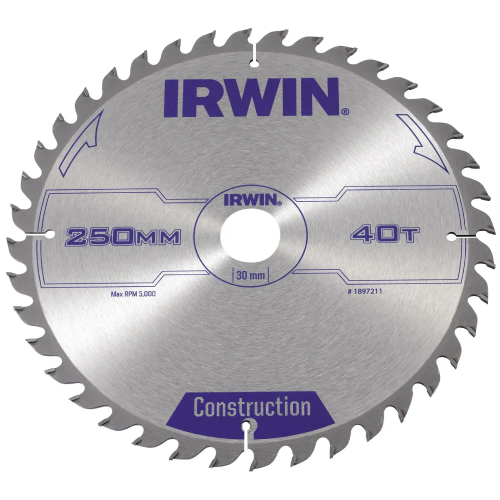 Sågklinga Irwin 250x30mm 40t 3,0mm