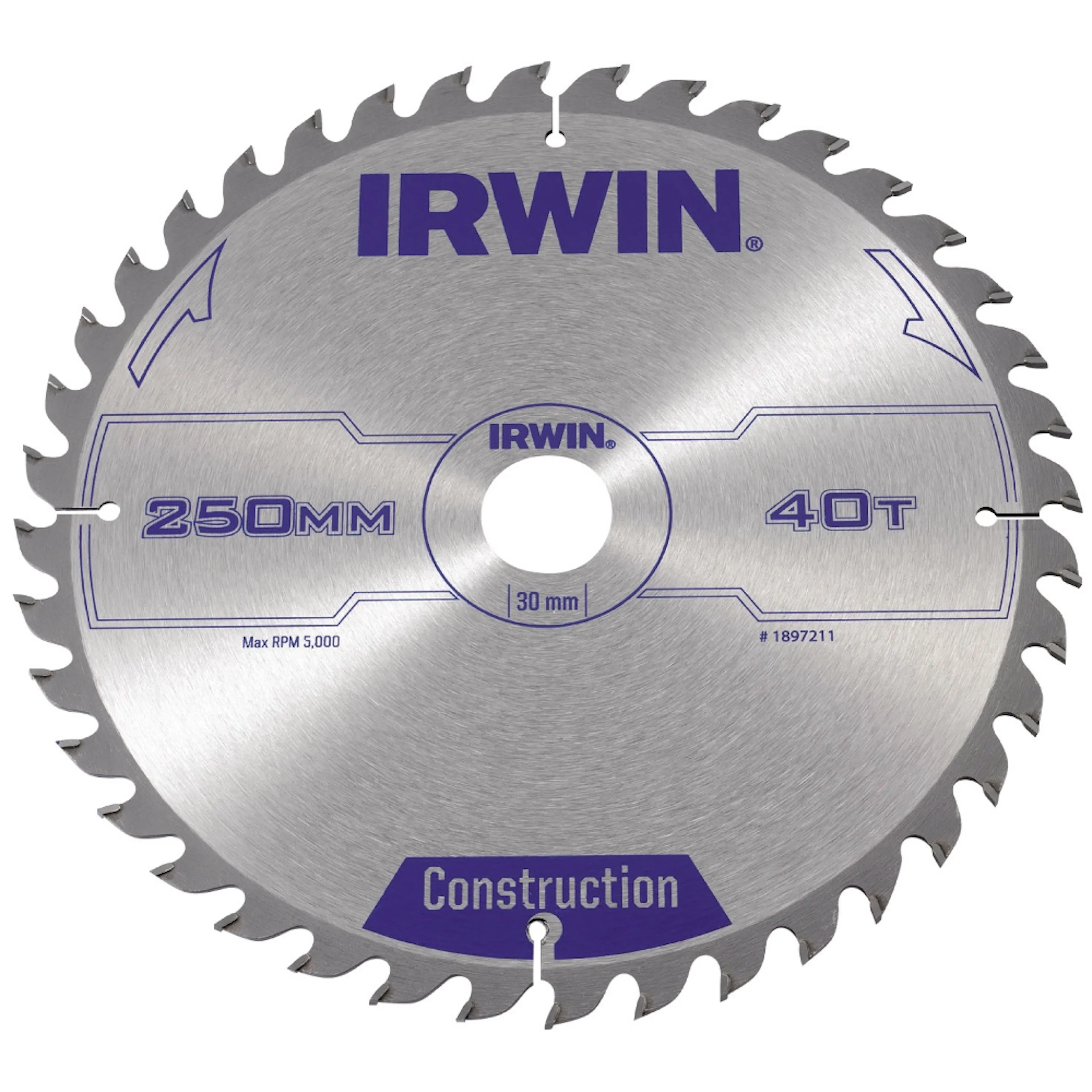 Sågklinga Irwin 250x30mm 40t 3,0mm