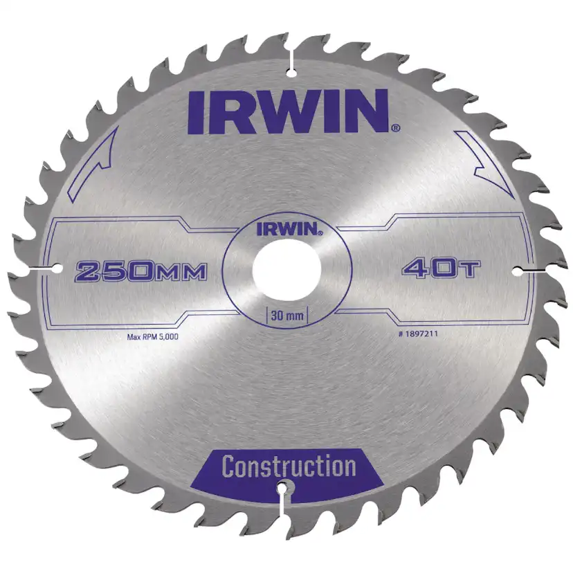 Sågklinga Irwin 250x30mm 40t 3,0mm