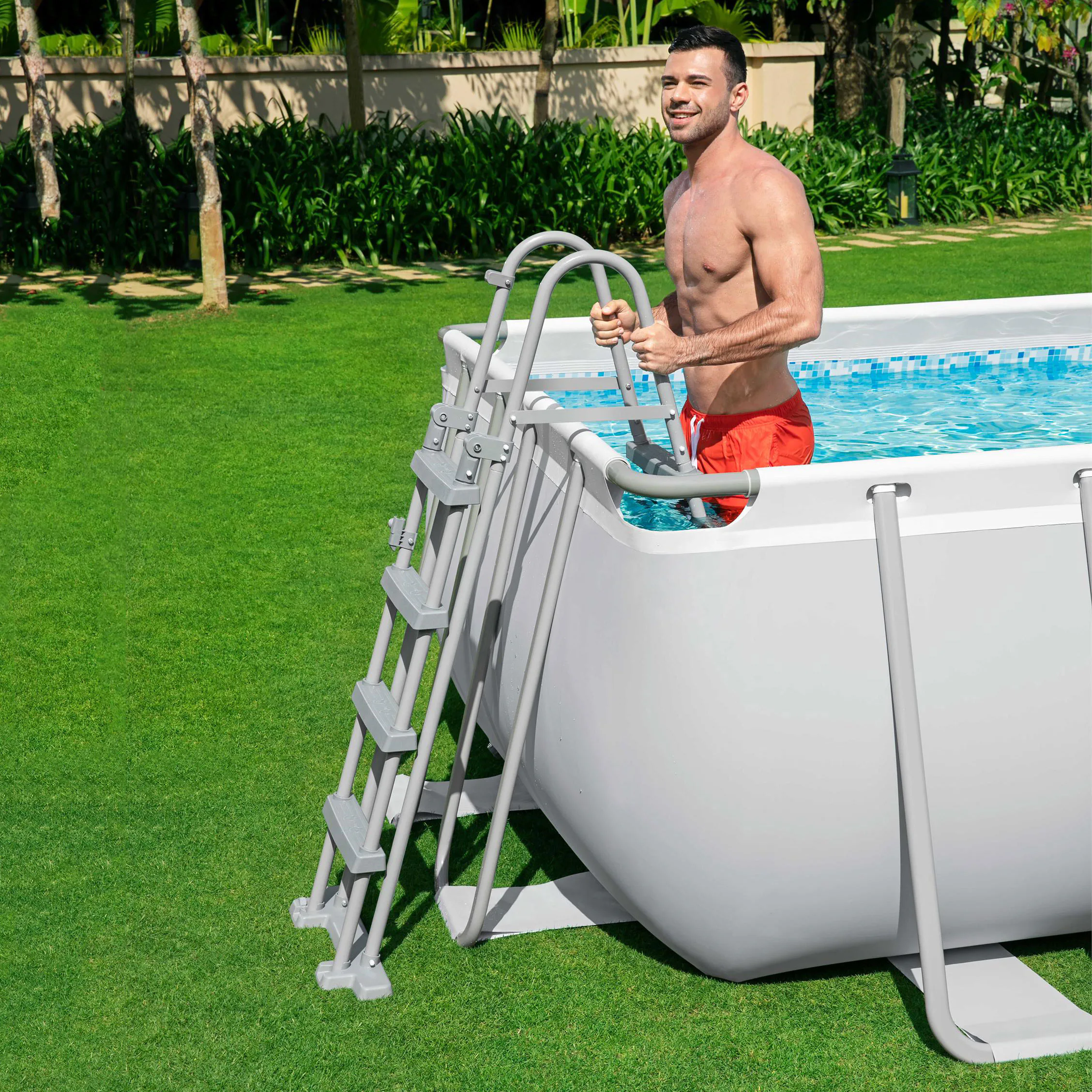 Säkerhetsstege Planet Pool Ovanmark 122 cm