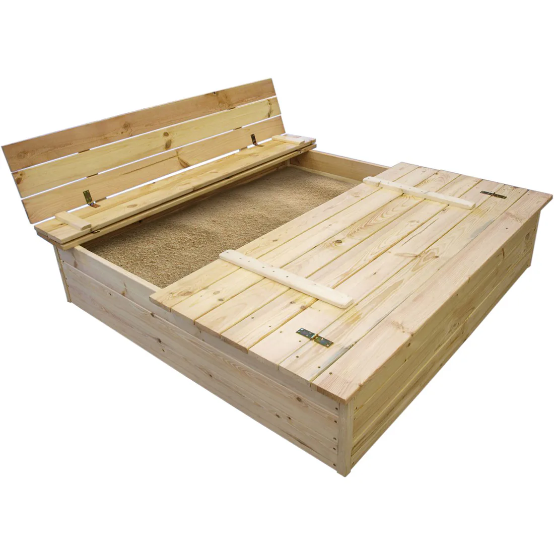 Sandlåda Jabo Trä med Lock & Bänk