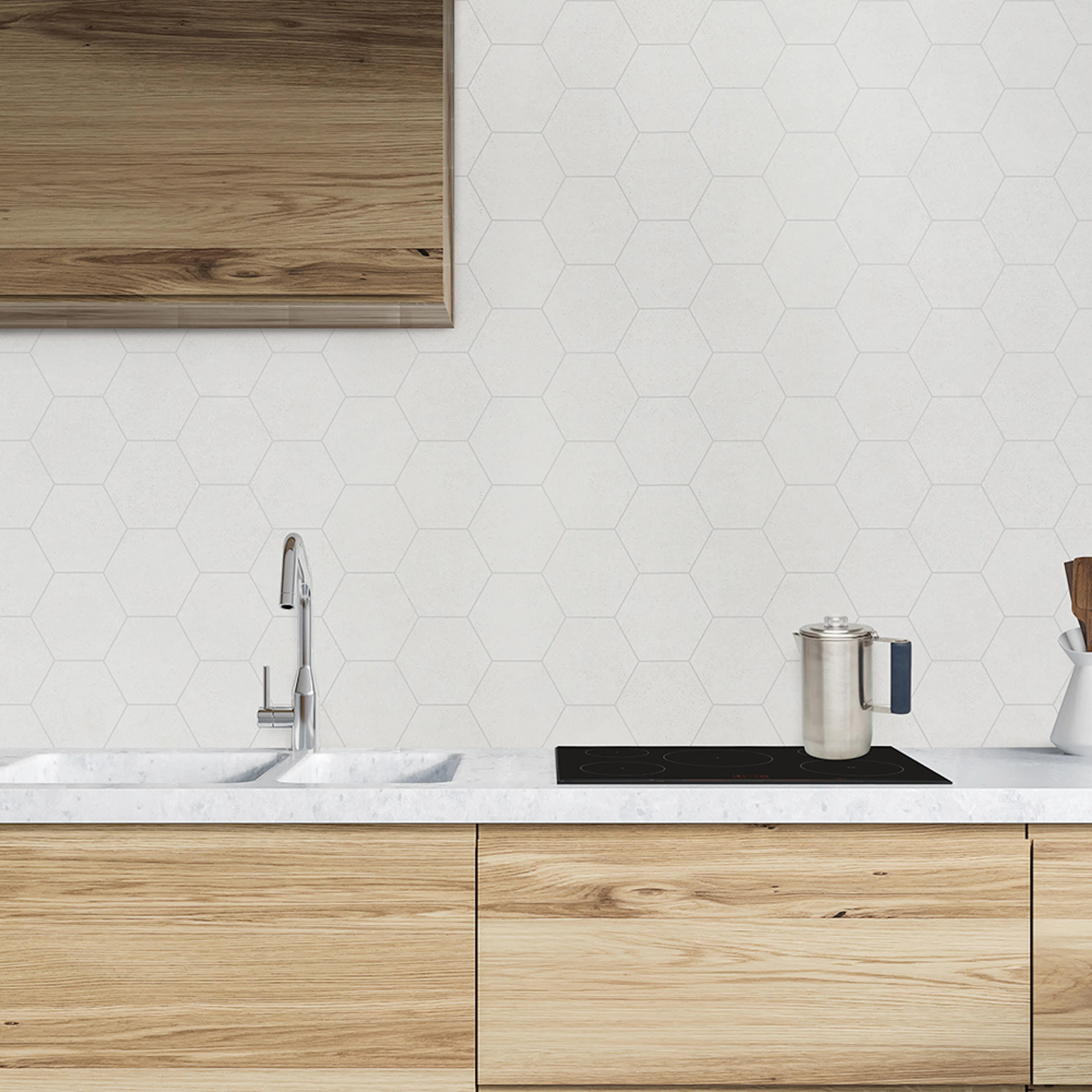 Väggskiva BerryAlloc Kitchen Wall Sandsten Hexagon