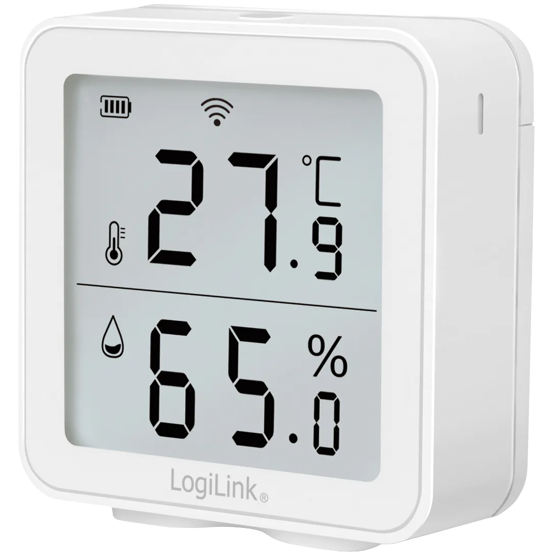 Smart Temp- & luftfuktighetssensor LogiLink Wifi Tuya