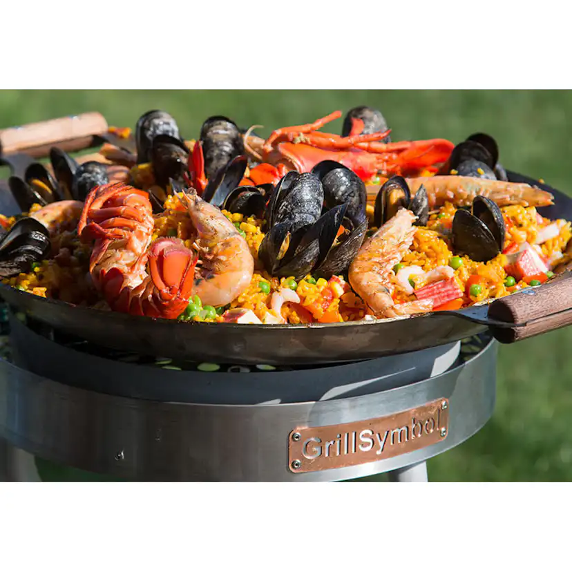 Stekhäll Gasol GrillSymbol PRO-460 i Kolstål, Robust & Kompakt med Vindskydd