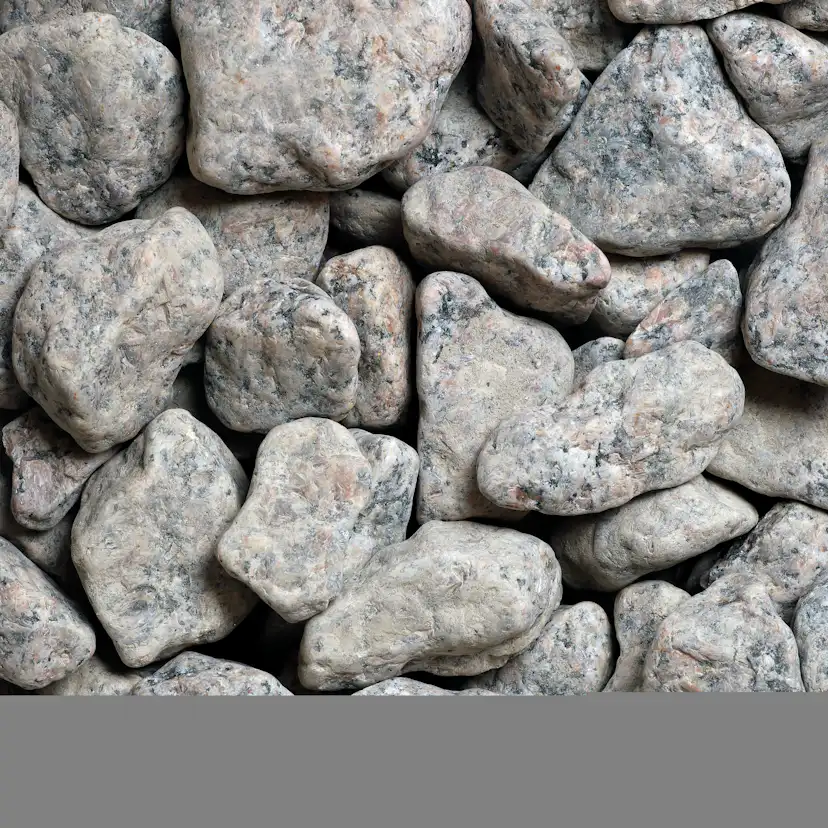 Dekorsten Magrab Krossprodukter Grå Granit Tumlad 30-45 mm, 1000 kg Säck