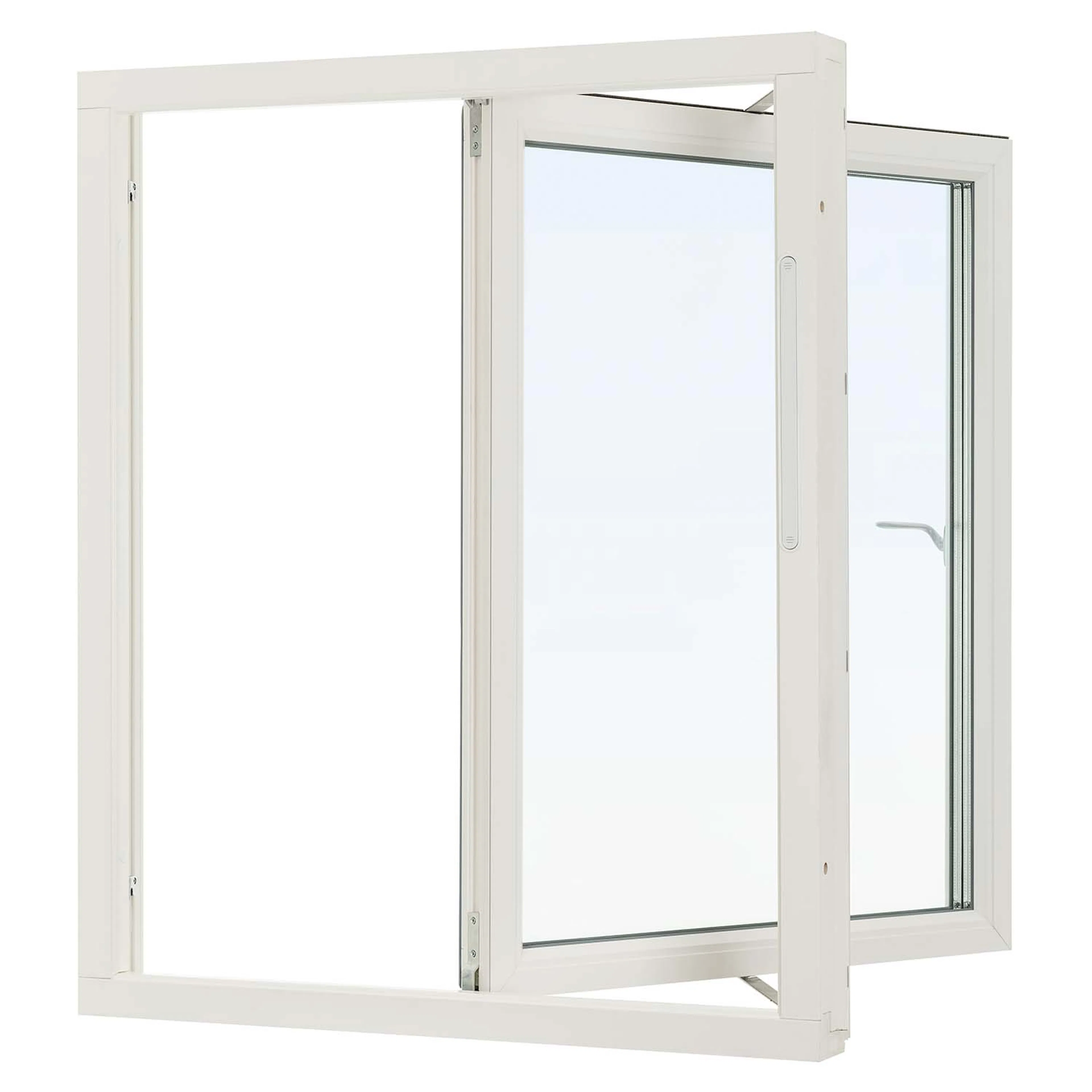 Sideswing Svenska Fönster Aluminiumbeklätt Trä 3-Glas