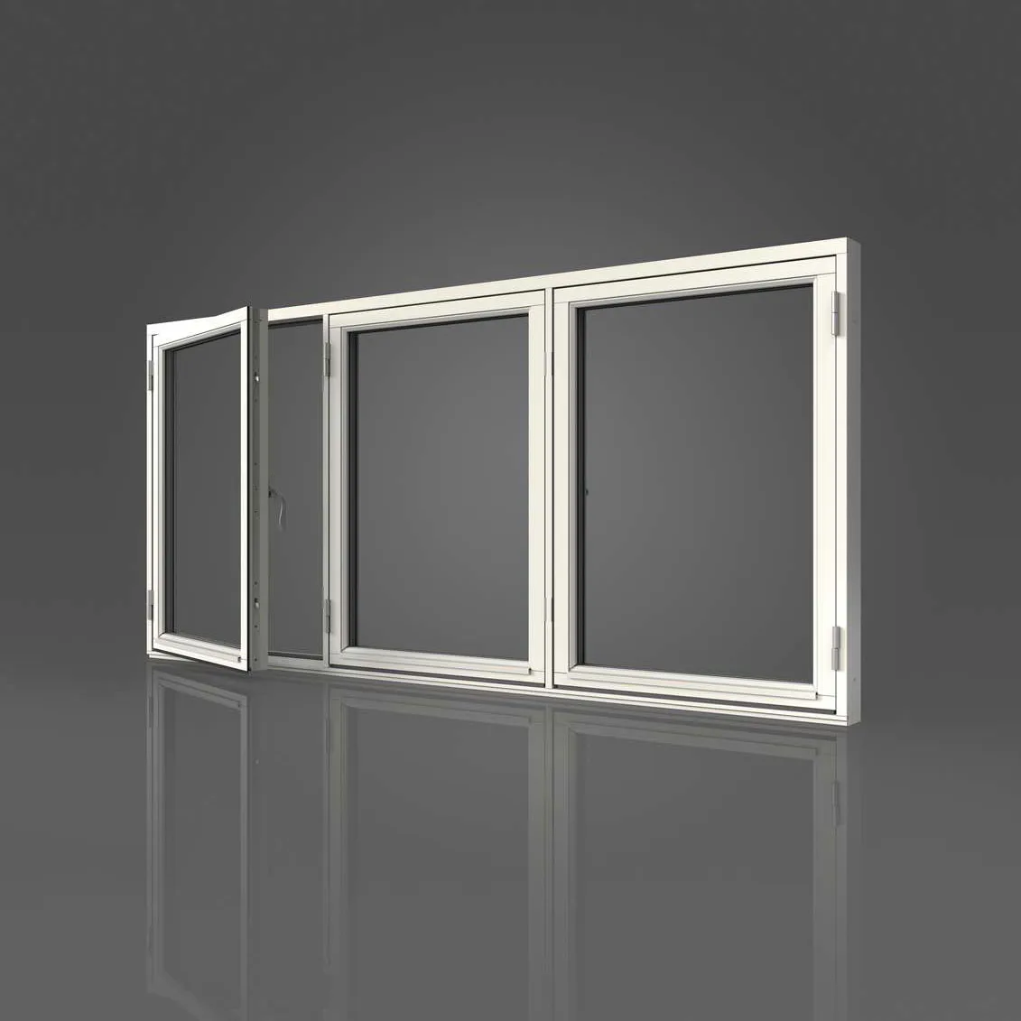 Sidohängt Fönster Elitfönster Original Trä 3-Luft